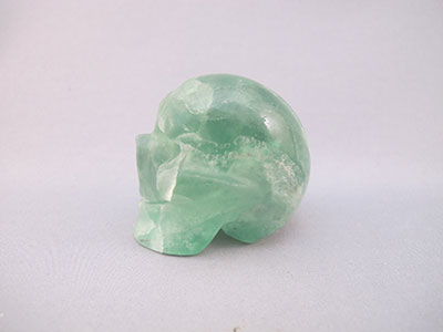 Green Fluorite Crystal Skull